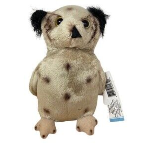 Nat And Jules Demdaco Owl Beanbag 6.5 In Realistic nwt Plush Forest Bird